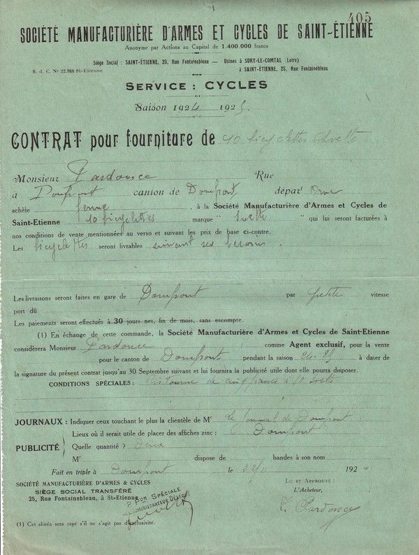 1924 : cycles Svelte
